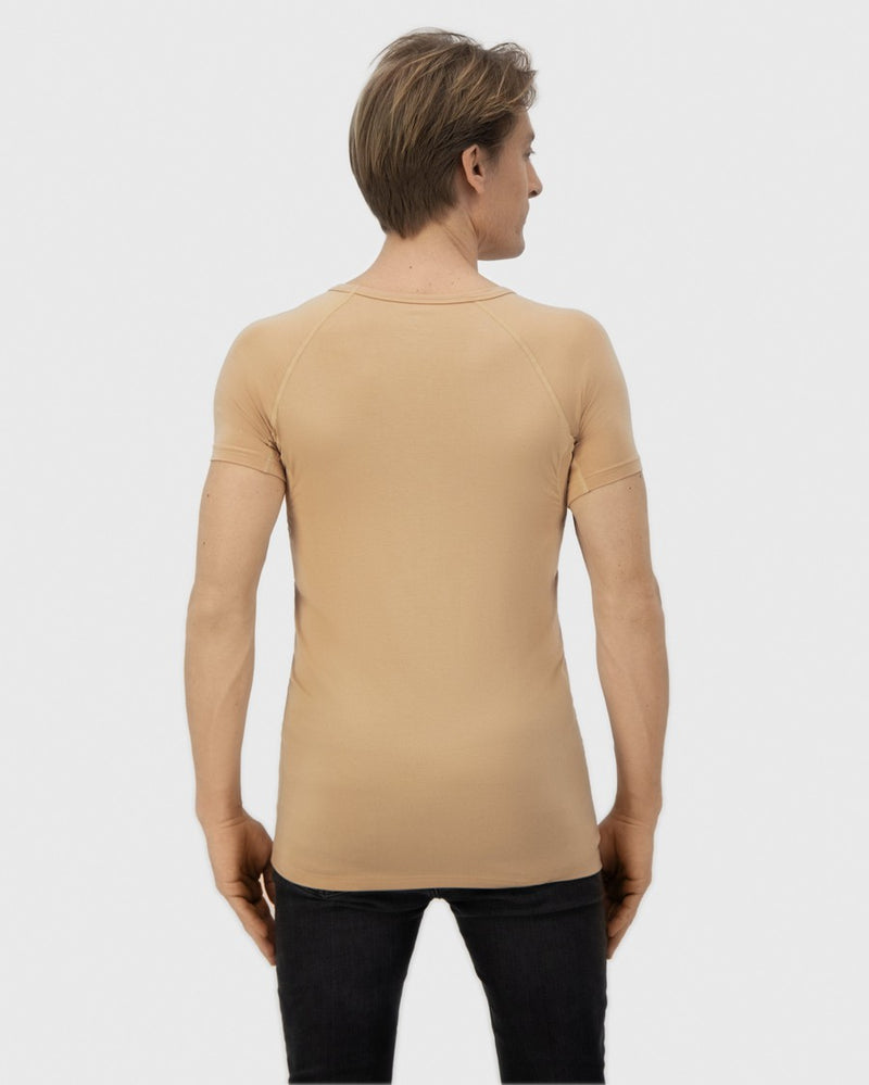 Back side color__invisible+neck__diepe v-hals